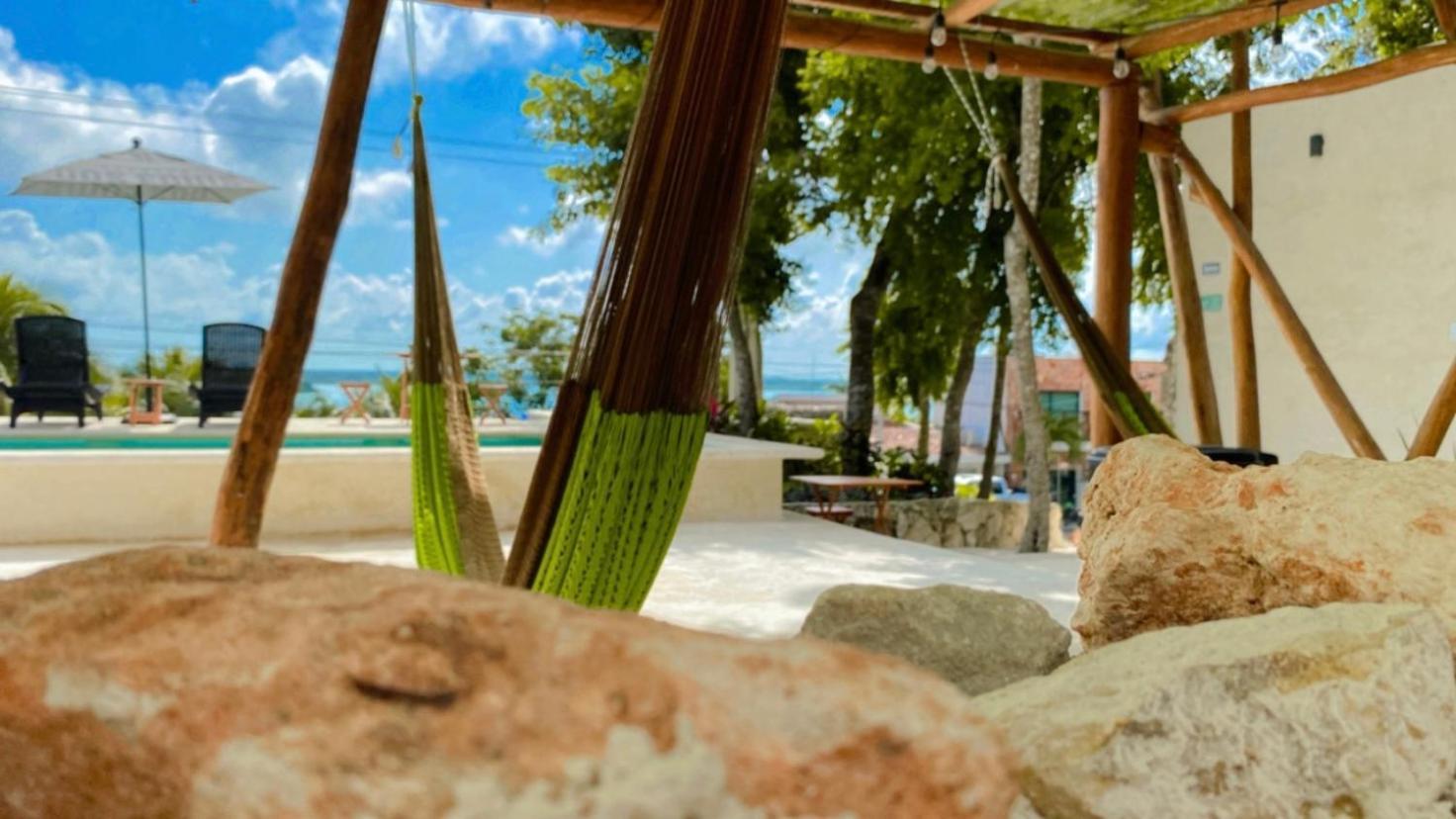 Hotel & Eco Cabanas Azul Maria باكالار المظهر الخارجي الصورة
