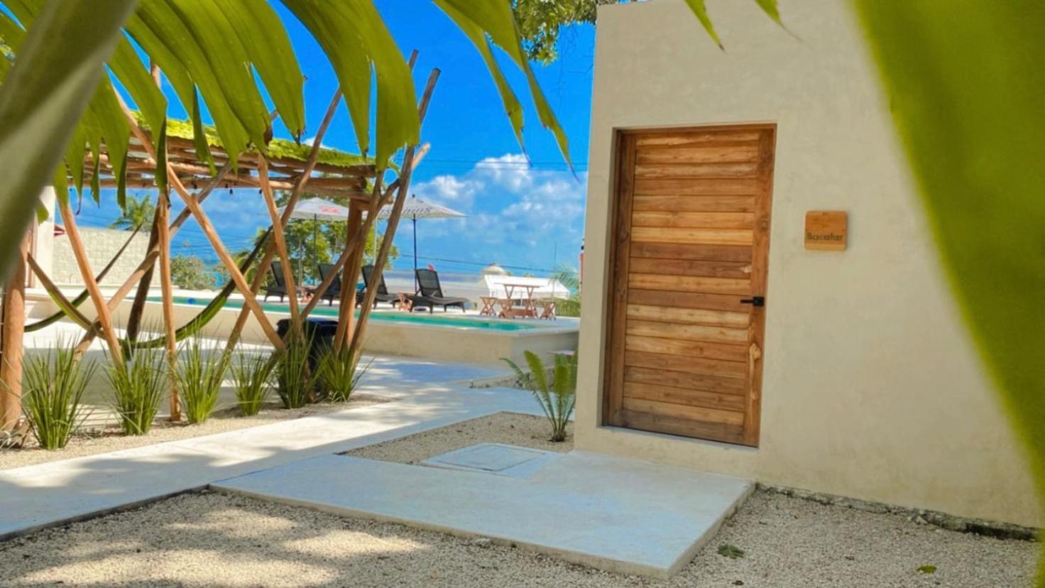 Hotel & Eco Cabanas Azul Maria باكالار المظهر الخارجي الصورة