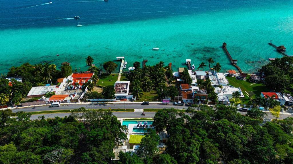 Hotel & Eco Cabanas Azul Maria باكالار المظهر الخارجي الصورة