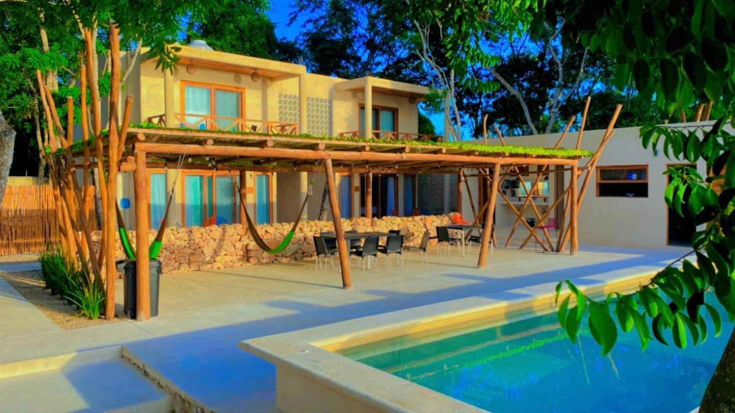 Hotel & Eco Cabanas Azul Maria باكالار المظهر الخارجي الصورة