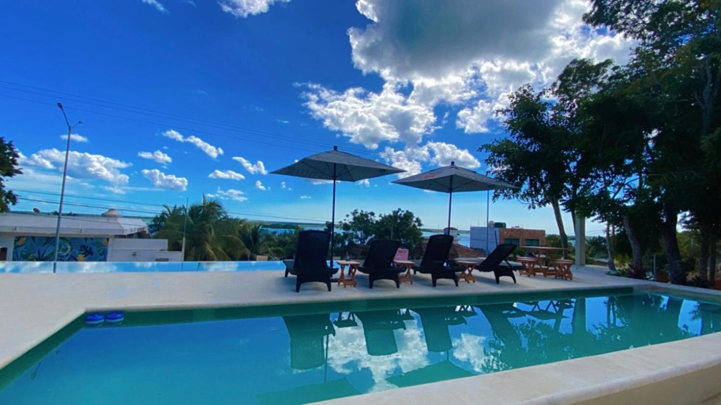 Hotel & Eco Cabanas Azul Maria باكالار المظهر الخارجي الصورة